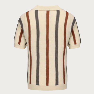 Jacob® | Men'S Knitted Cotton Shirt With Stripes