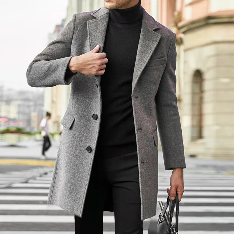 Noah | Men's winter coat - warm wool blend with elegance and classic