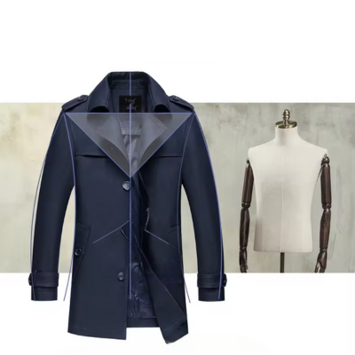 Oz | Men's transitional coat - Elegant classic with a slim cut