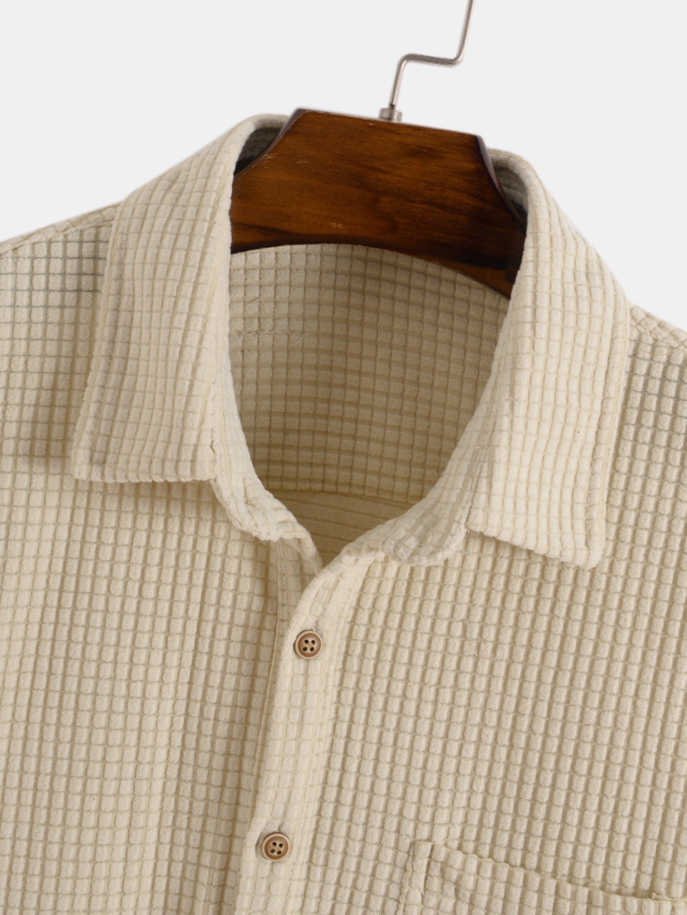 Lyle® | Waffle Lapel Solid Henley Shirts