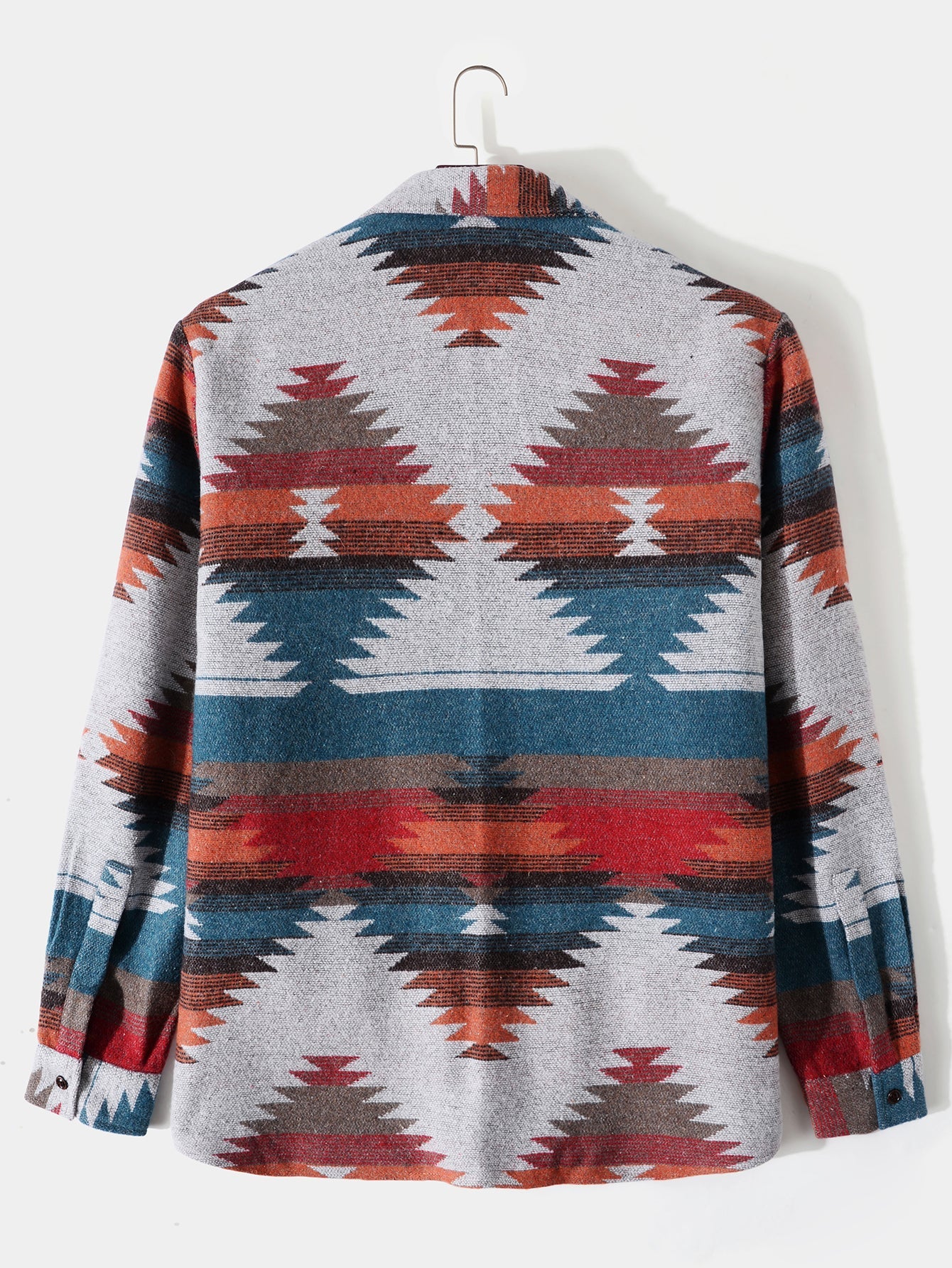 Mateo® | Aztec Geometric Print Overshirt