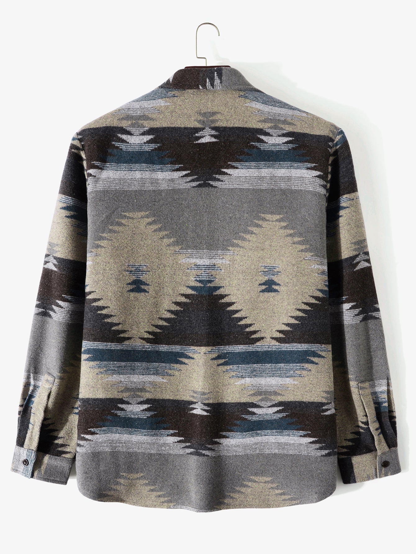 Mateo® | Aztec Geometric Print Overshirt