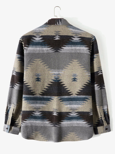 Íñigo® | Aztec Geometric Print Overshirt