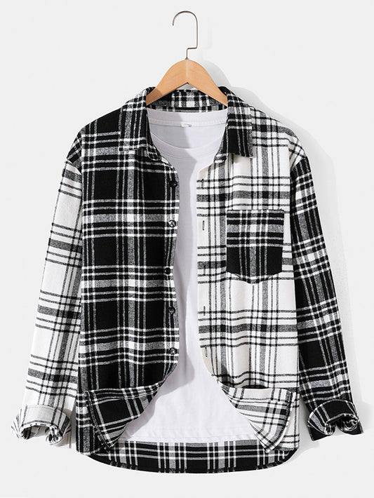 Bernabé® | Patchwork Flannel Plaid Overshirt