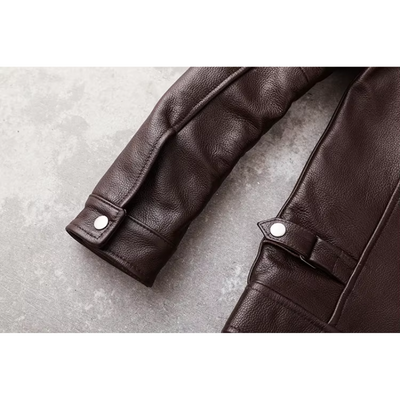Teobaldo | Elegant men's leather jacket made of high-quality genuine leather - timeless and stylish