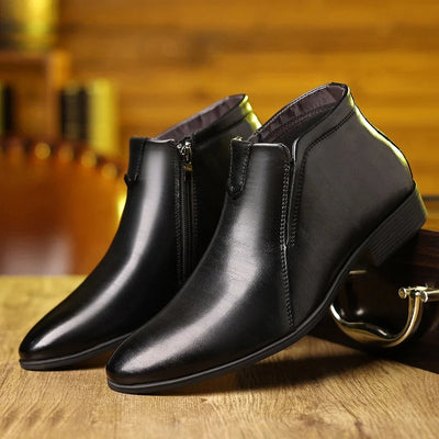 Scott | Beckett Leather Boots With Zipper