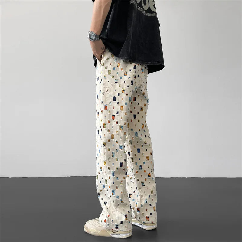 Zacchary® | Artistic Print Trousers