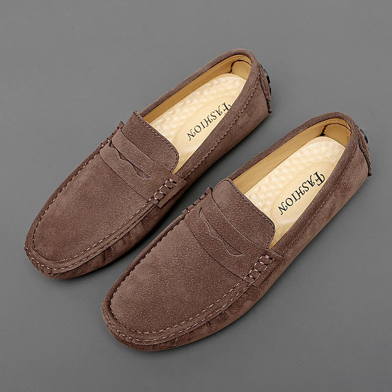 Jett | Suede Boat Loafers