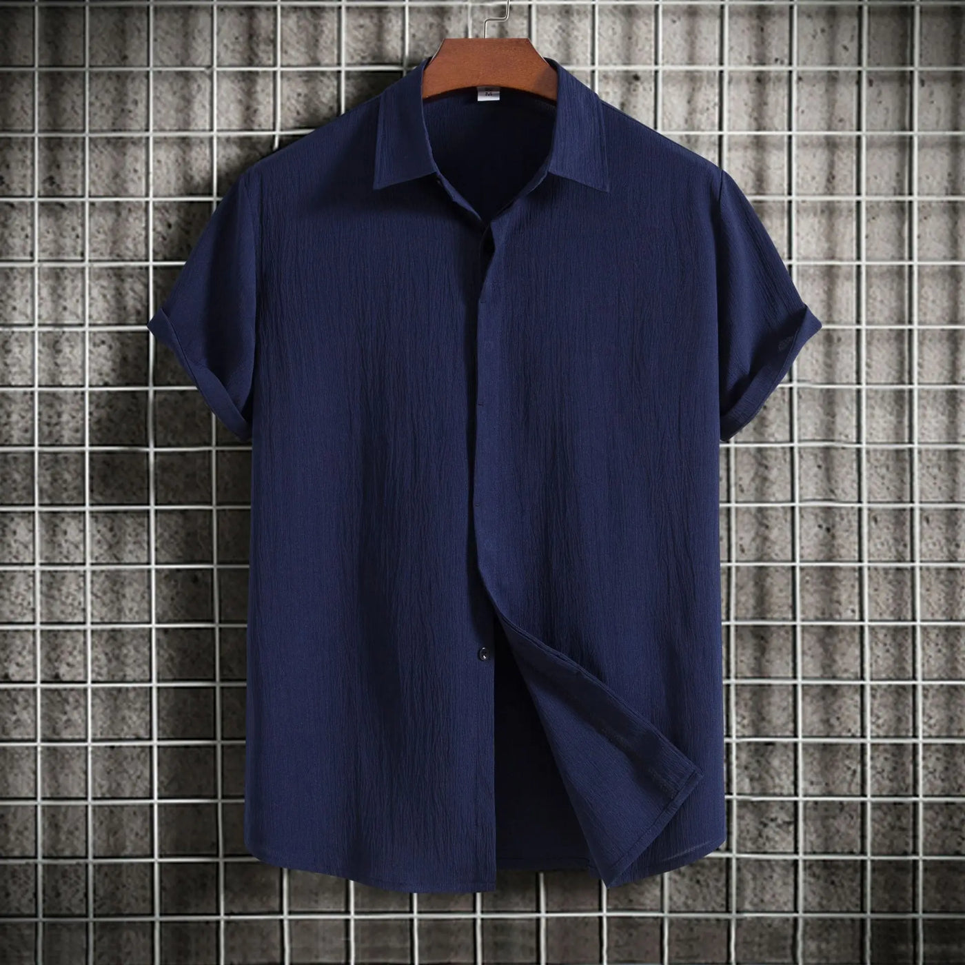 Steven | Cotton Linen Short Sleeved Shirt