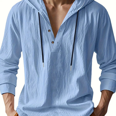 Ross | LUXURY LINEN SHIRT WITH HOOD