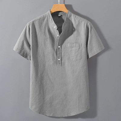 Ethan | Short Sleeved Cotton Shirt