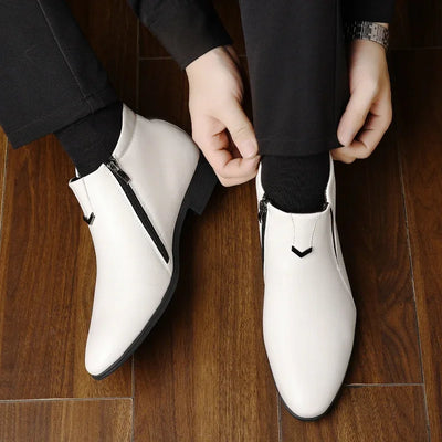 Scott | Beckett Leather Boots With Zipper