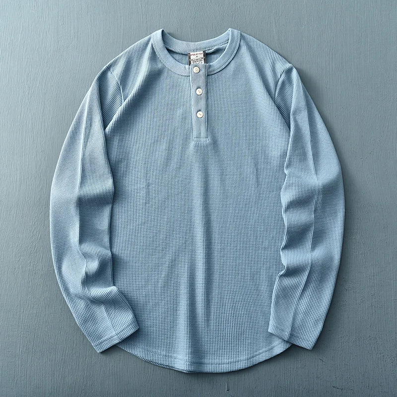 Keelin® | Cotton Waffle Henley