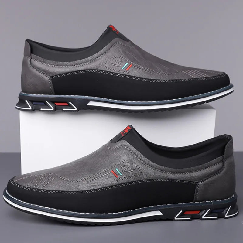 Edwin | Leather Slip-On Business Shoes