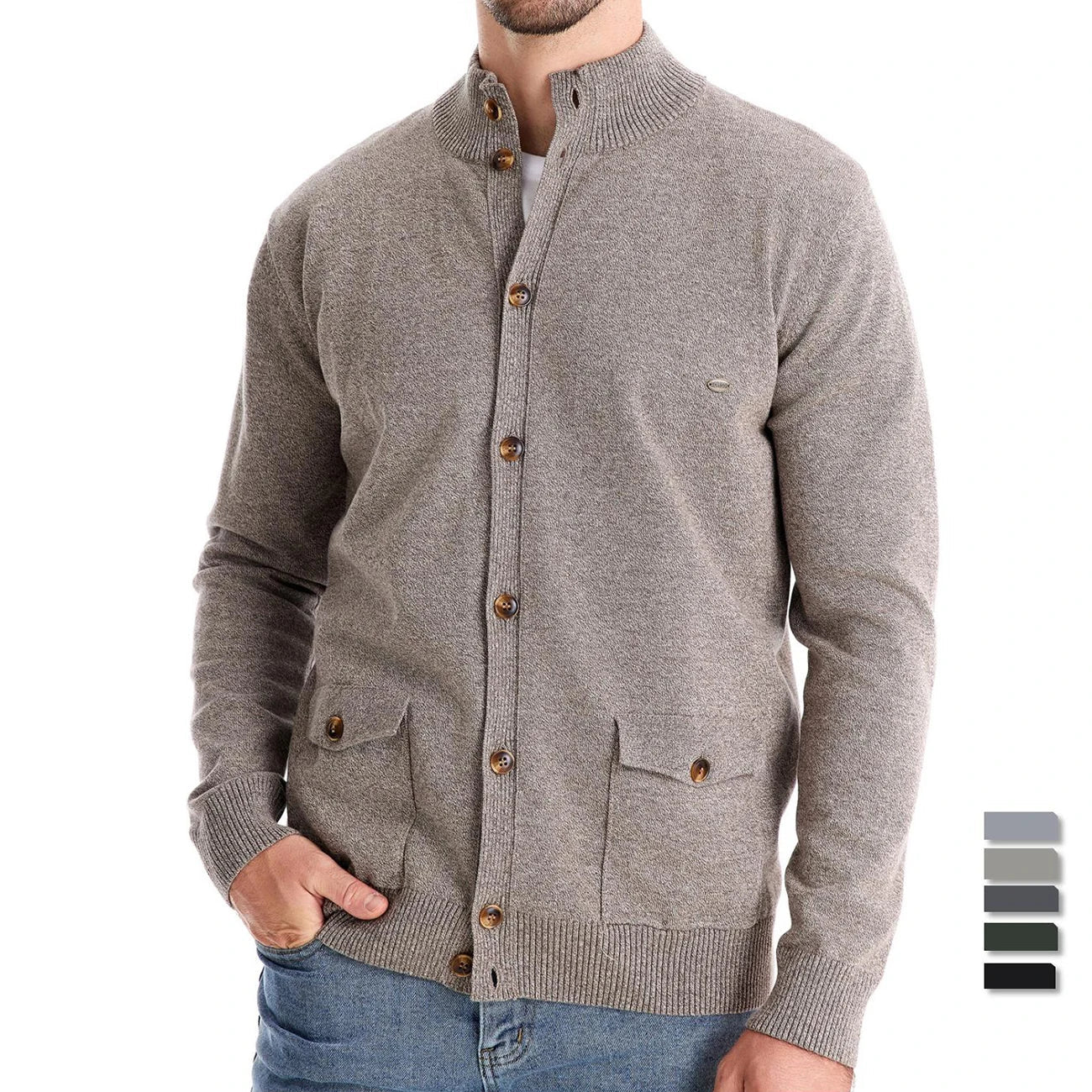 Domiciano® | Men'S Buttoned Knitted Cardigan