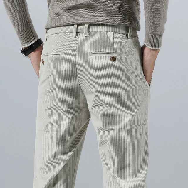 Ibraheem® | Ribbed Trousers For Men