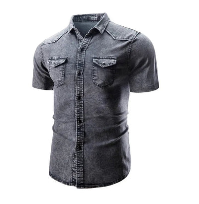 Otter | Short-sleeved denim shirt with pocket