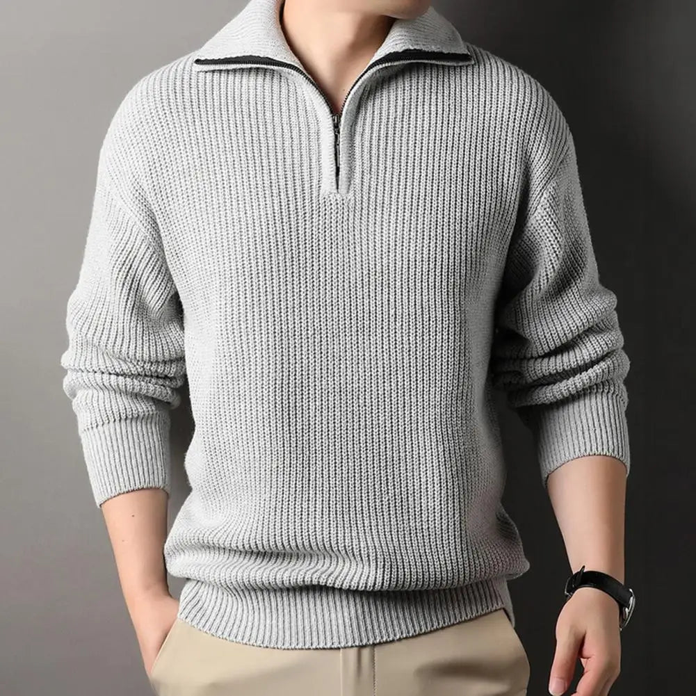 Lachlan® | Men'S Zip Collar Sweater