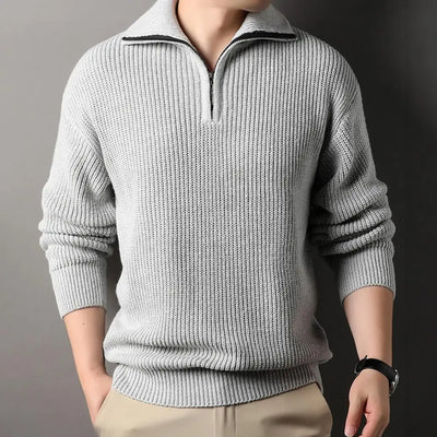 Lachlan® | Men'S Zip Collar Sweater