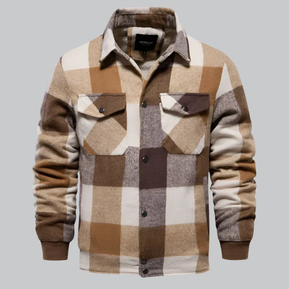 Liam® | Men'S Flannel Jacket With Fleece Lining