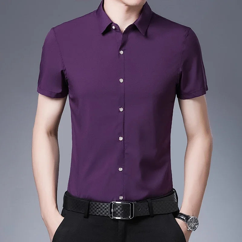 Roman | Business Casual Short-Sleeved Shirt