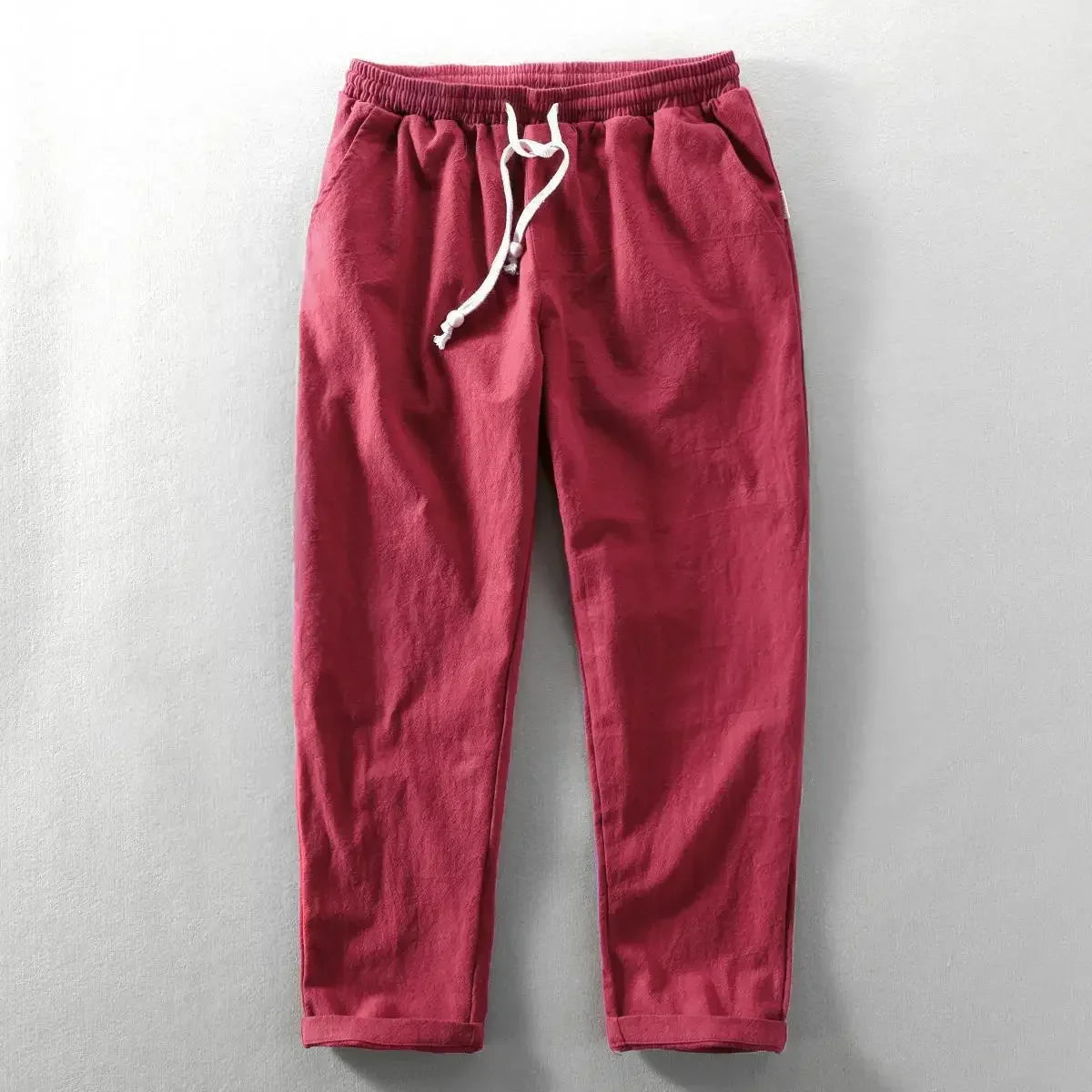 Kaleb® | Casual Linen Trousers With Drawstring Waist