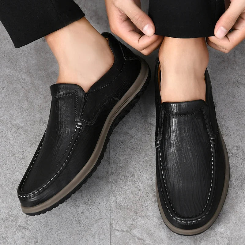 Kaspar® | Artur Genuine Leather Loafers