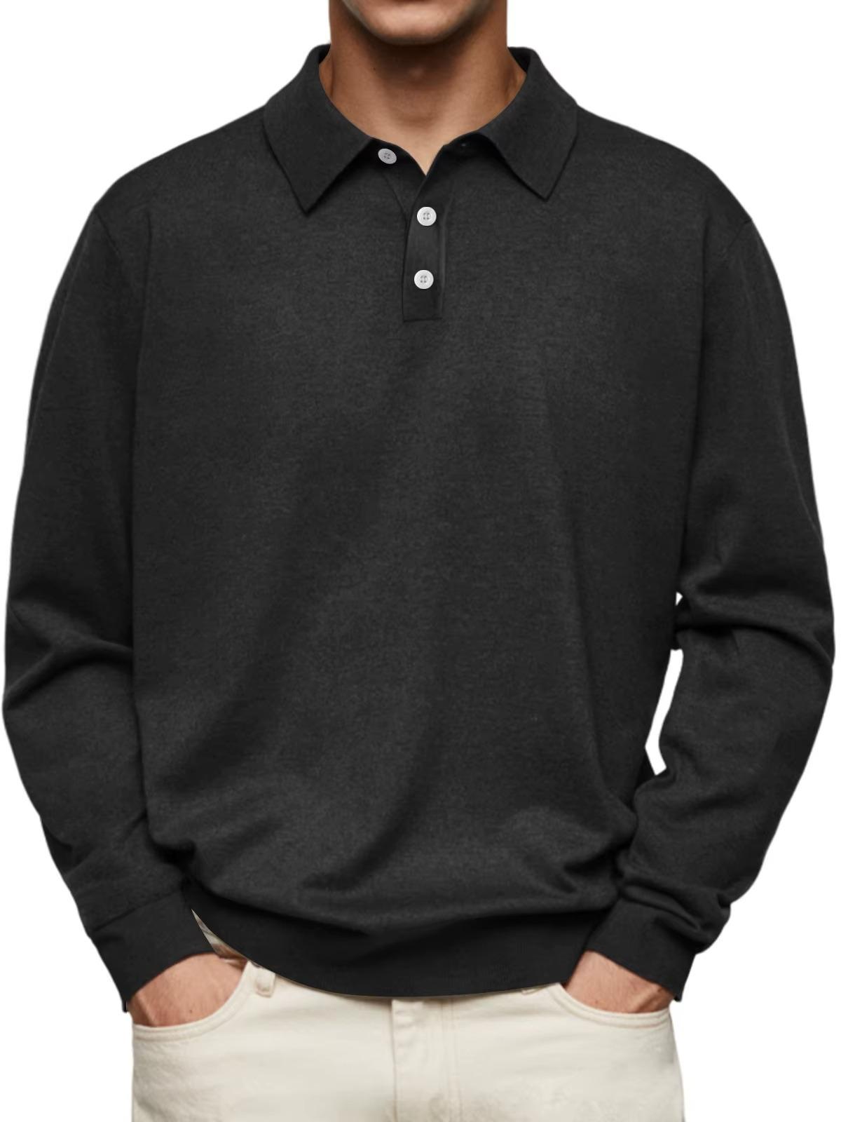 Neil | Long Sleeve Polo Shirt