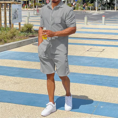 Elmer® | Men's Summer Clothing Casual Vest Shorts Sports Men's Sets Luxury Shirt For Men