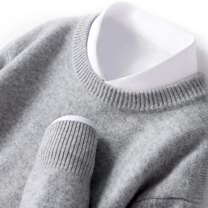 Eamon® | Wool Sweater With O-Neck