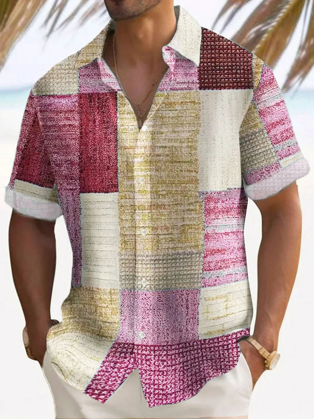 Trey | Elegant Patchwork Shirt