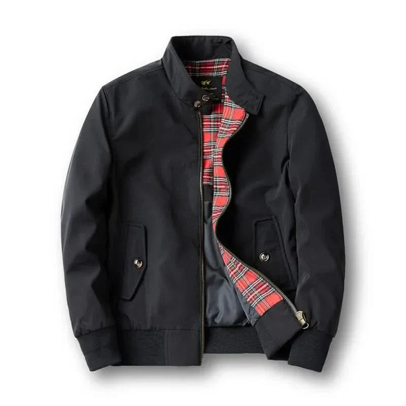 Chano | Classic bomber jacket for men with checked lining