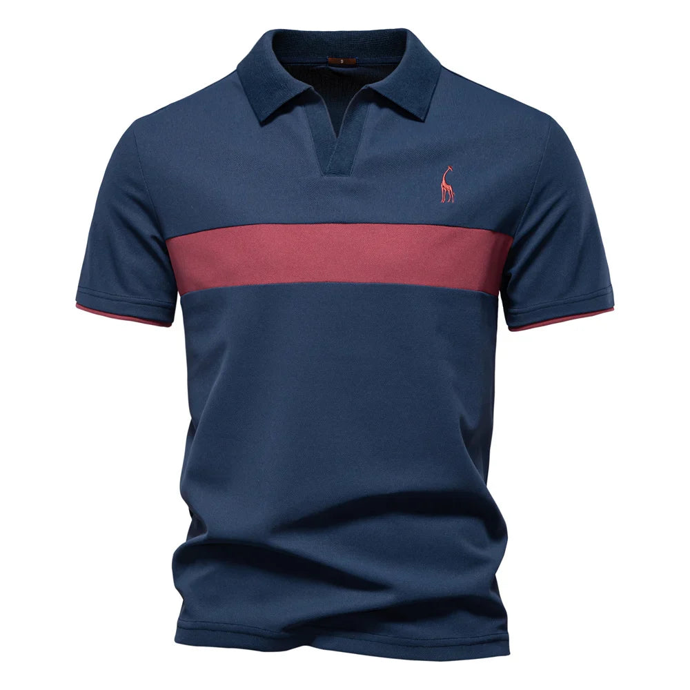 Aarón® | Men'S Polo With Color Block