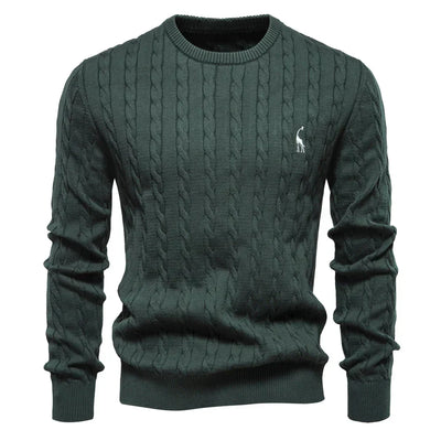 Doroteo® | Knitted Sweater With Giraffe Embroidery