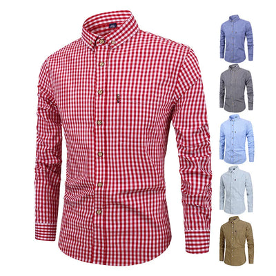 Vance | Elegant Plaid Cotton Shirt
