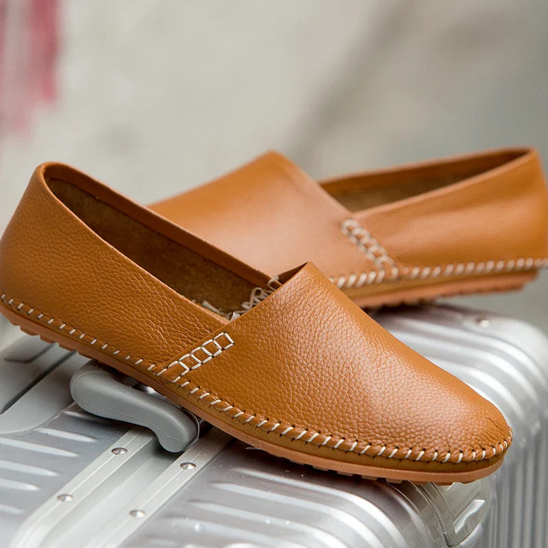 Gordon | Light Leather Loafers