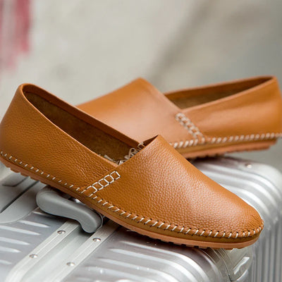 Gordon | Light Leather Loafers