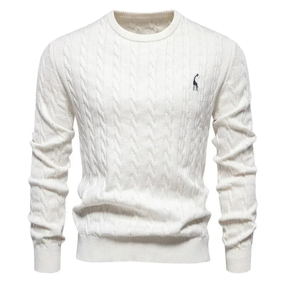 Doroteo® | Knitted Sweater With Giraffe Embroidery