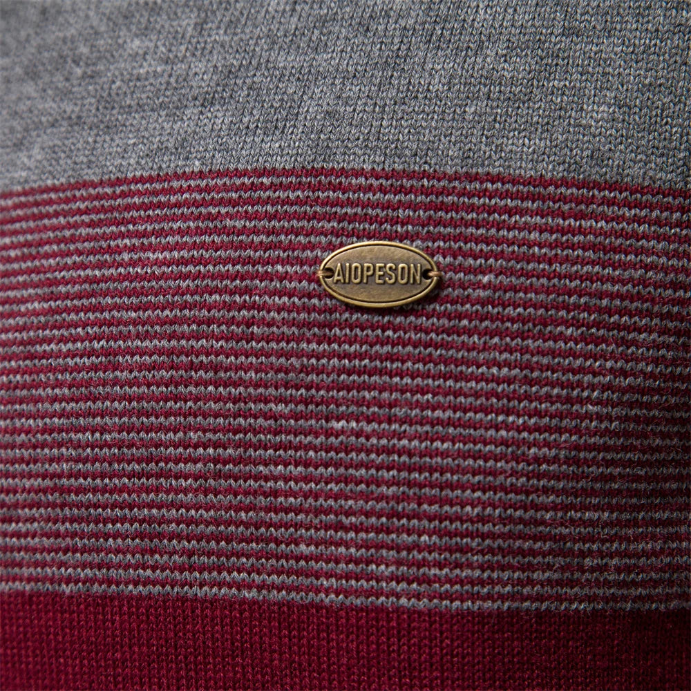 Cooper® | Warm patchwork zip-up sweater