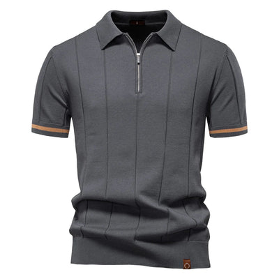 Ignatius | Zip-up polo shirt