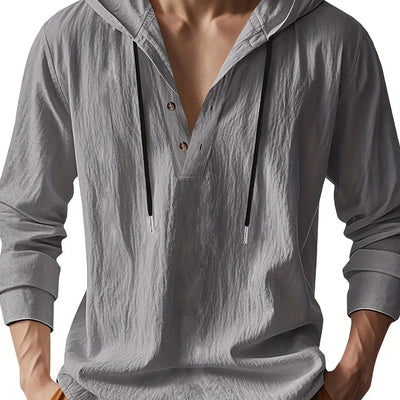 Ross | LUXURY LINEN SHIRT WITH HOOD