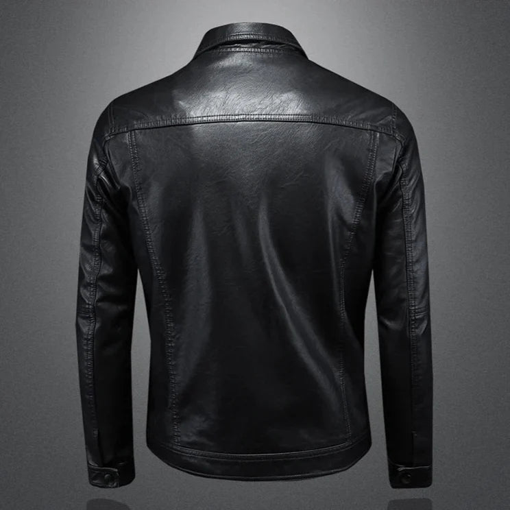 Montgomery | Fitted leather jacket