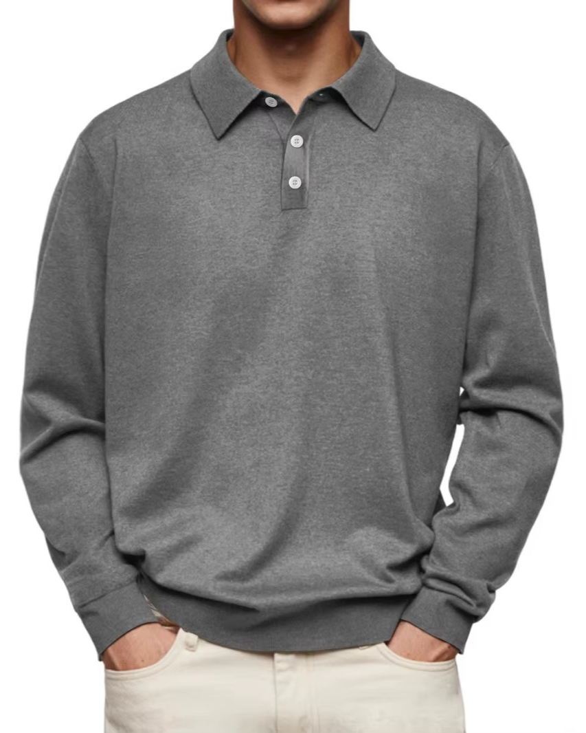 Neil | Long Sleeve Polo Shirt