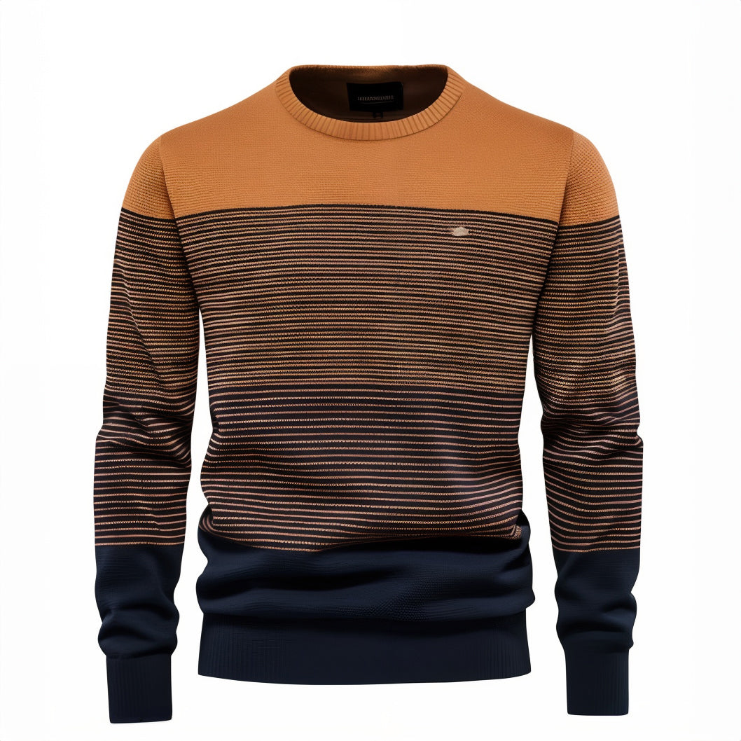 Nicolás® | Robust sweater with thin stripes