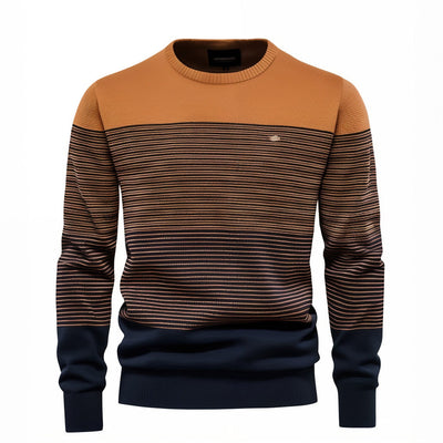 Nicolás® | Robust sweater with thin stripes