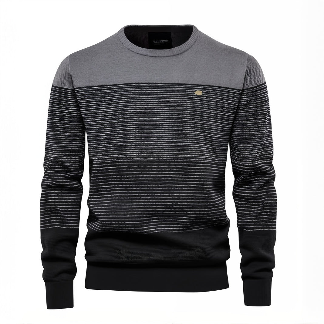 Nicolás® | Robust sweater with thin stripes
