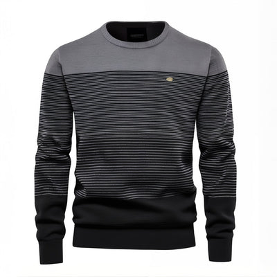 Nicolás® | Robust sweater with thin stripes
