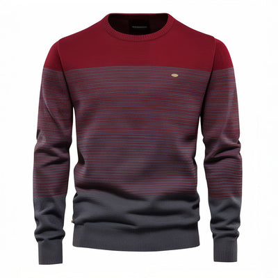 Nicolás® | Robust sweater with thin stripes