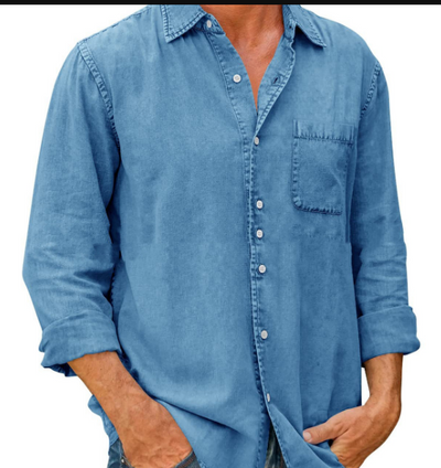 Lou® | Denim Long Sleeve Shirt For Men