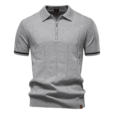 Ignatius | Zip-up polo shirt